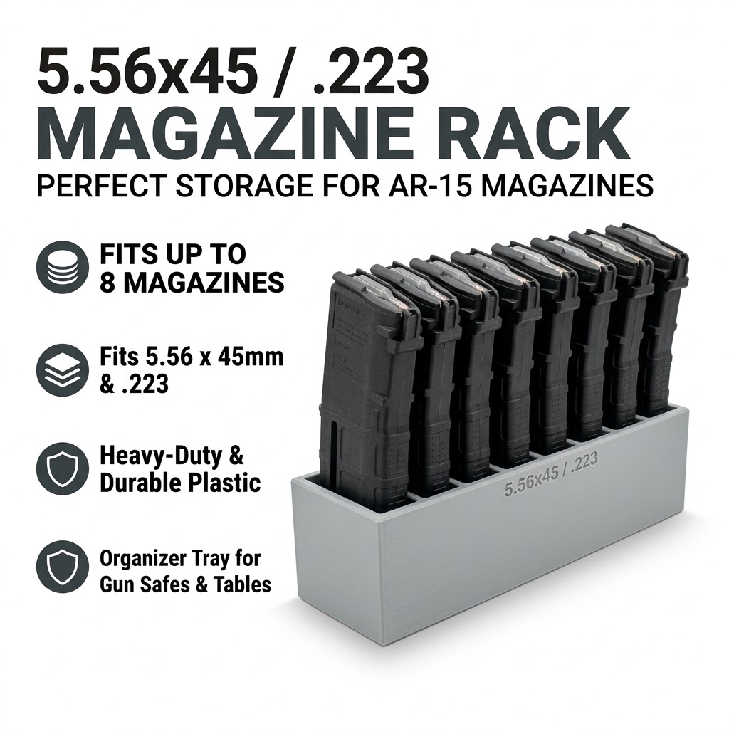 Magazines - Caixa vertical para armazenamento de carregadores