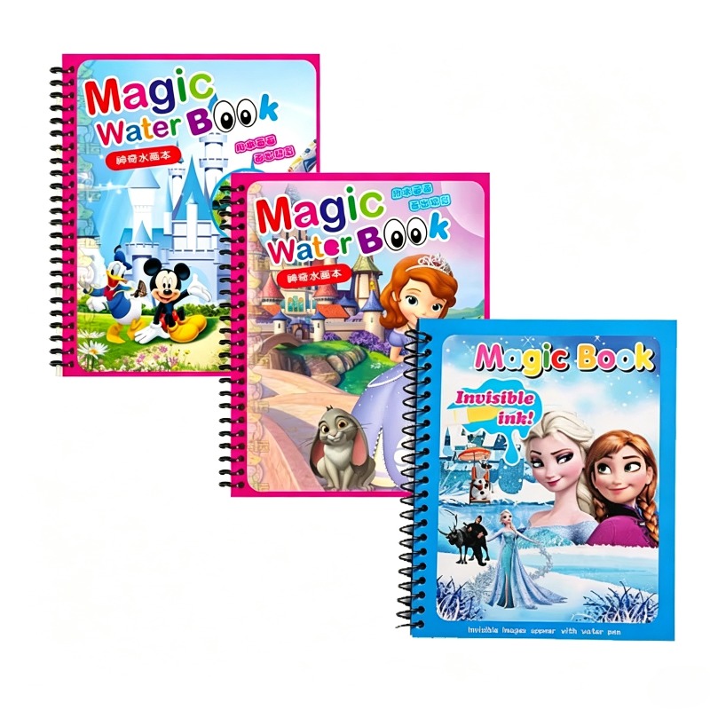 Reusable Water Magic Coloring Book - Conjunto de Brinquedos para Pintura a