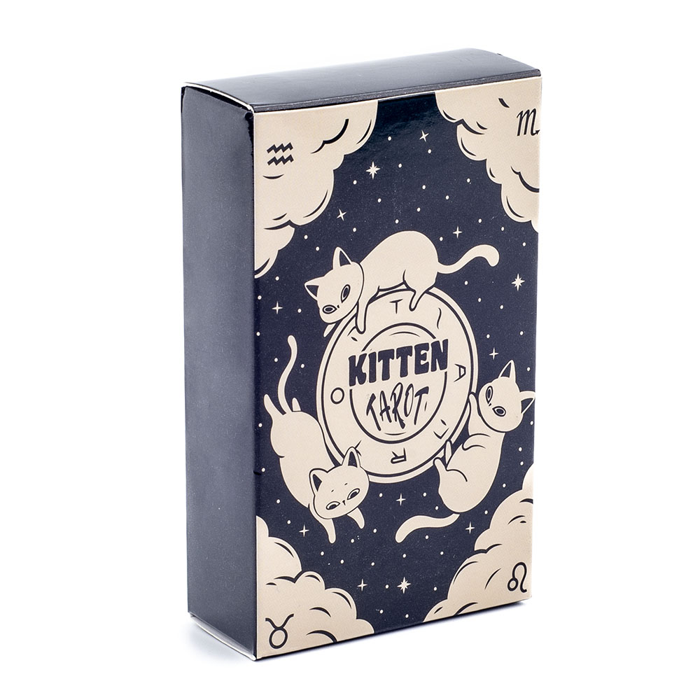 Tarot Deck With Guidebook - Baralho de Tarot Kitten, 78 cartas,