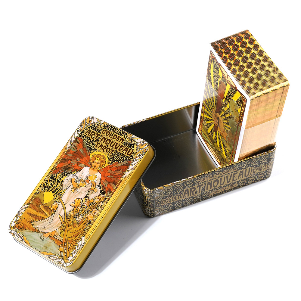 Tarot em caixa de lata com gui - Tarot Deck With Guidebook avaliação e preço