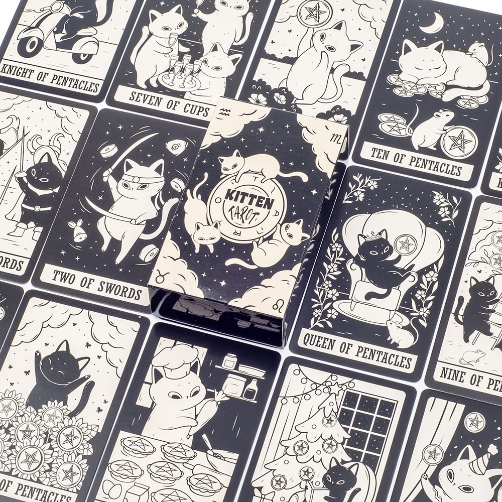 Baralho de Tarot Kitten, 78 ca - Tarot Deck With Guidebook avaliação e preço