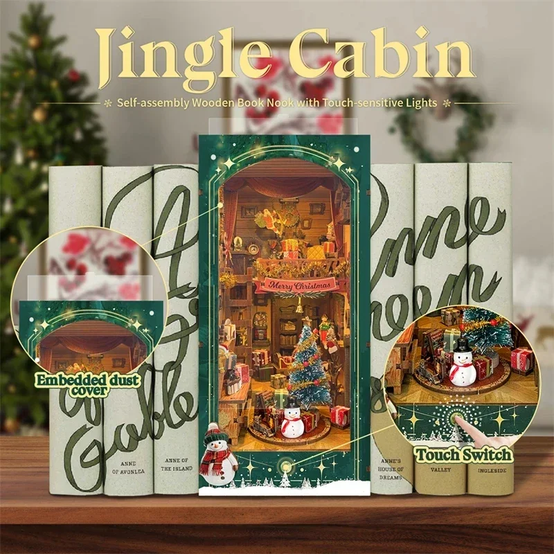 Feliz Natal! Kit Miniatura DIY - Diy Wooden Book Nook Kit Shelf Insert avaliação e preço