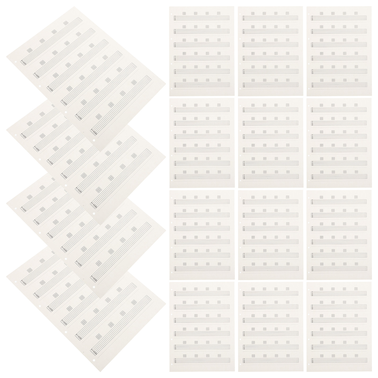 85 folhas de partitura portáte - Blank Sheet Music Notebook avaliação e preço